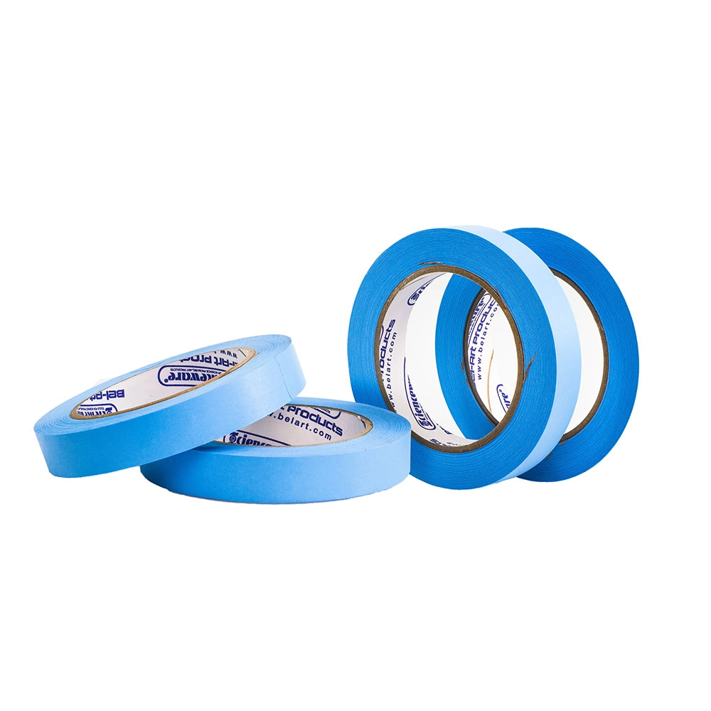 Bel-Art Write-On Blue Label Tape; 40YD Length 3/4 IN Width (Pack of 4)