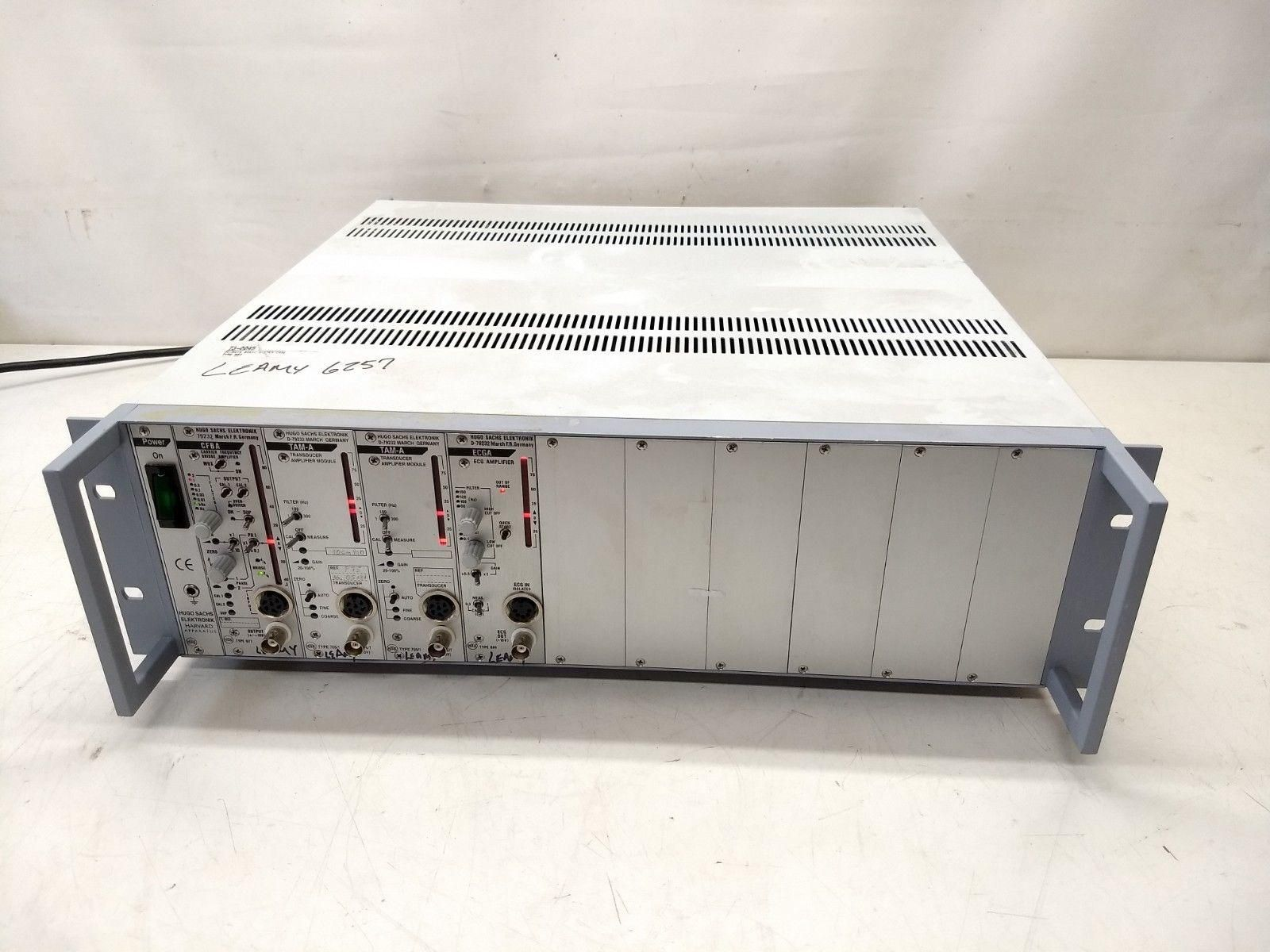 Hugo Sachs Type 603 Plugsys, CFBA Carrier Frequency, ECGA Amplifier, TAM-A