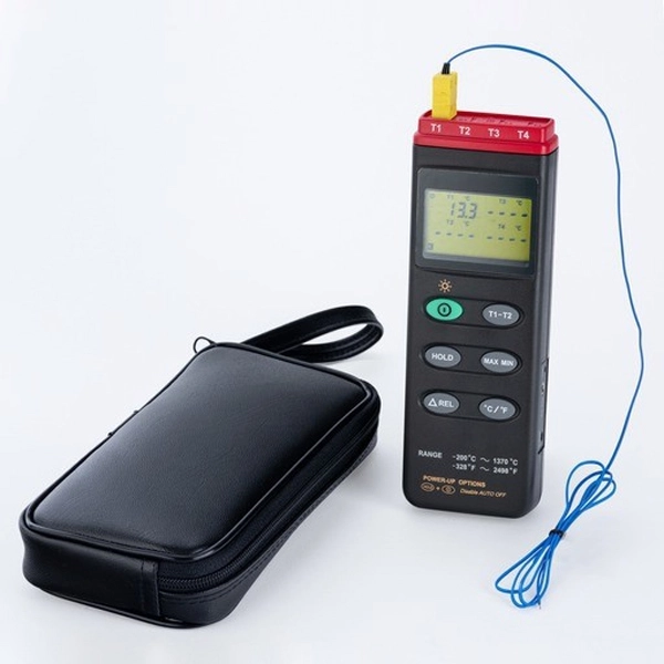 Bel-Art H-B Durac Calibrated Thermocouple 4 Probe Thermometer, -200/1370˚C, # 60901-1000