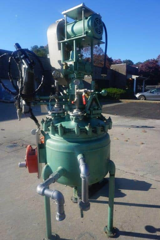 10 Gallon Pfaudler Glass Lined Reactor, XP Motor