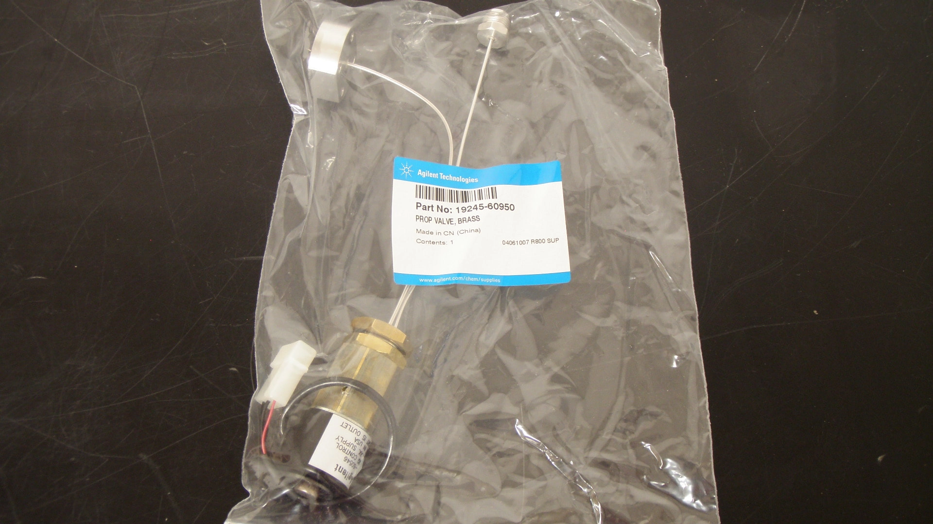 Agilent  Prop Valve, Brass PPIP, P/N: 19245-60950