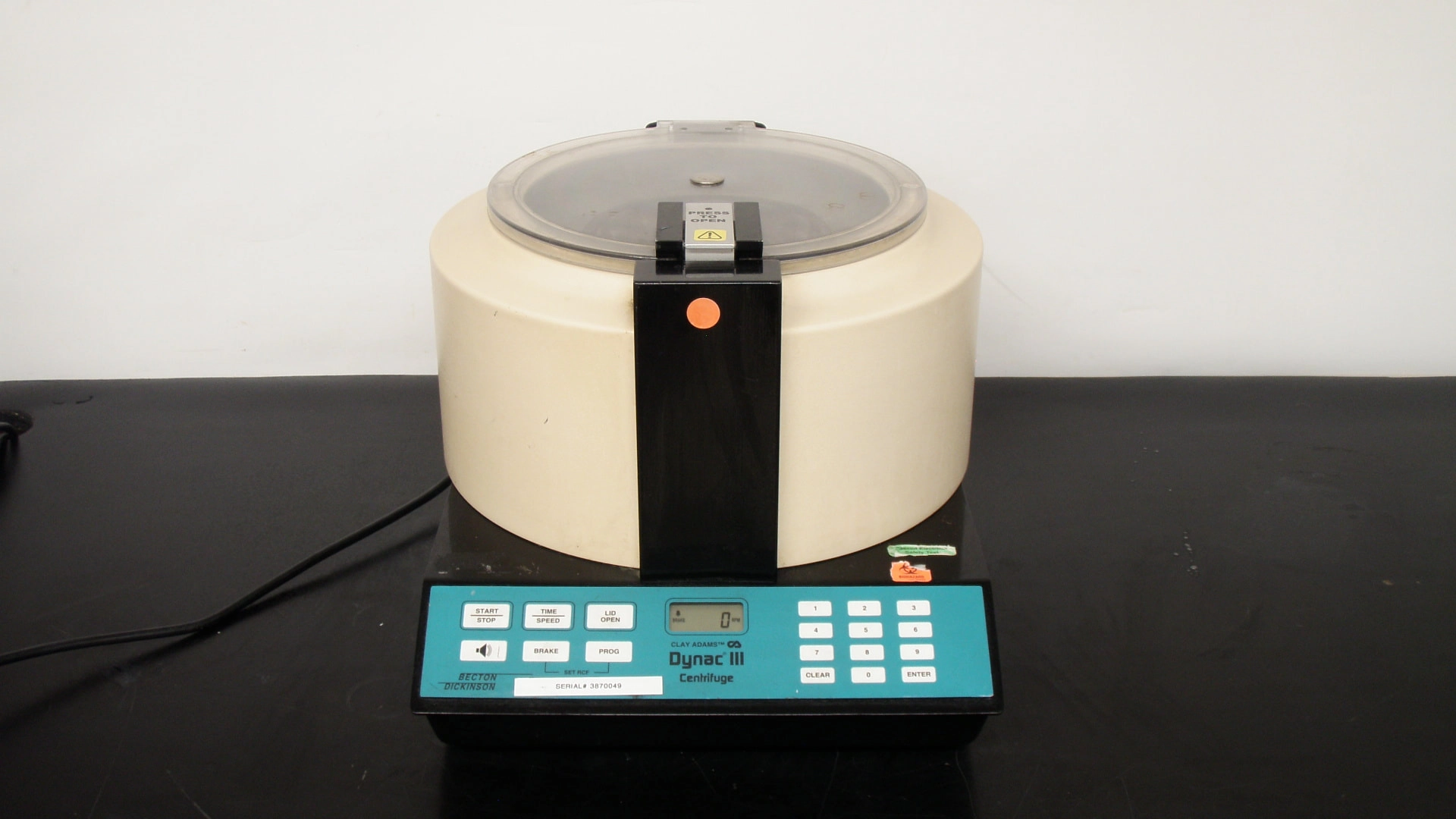 Clay Adams  Dynac III Centrifuge, Tested and Works!