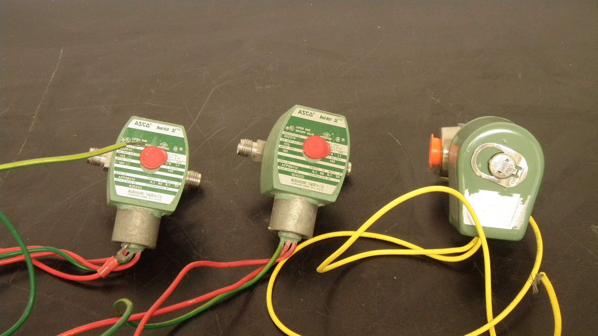 Three ASCO  Solenoid Valves, 8262G2 / 8263A318