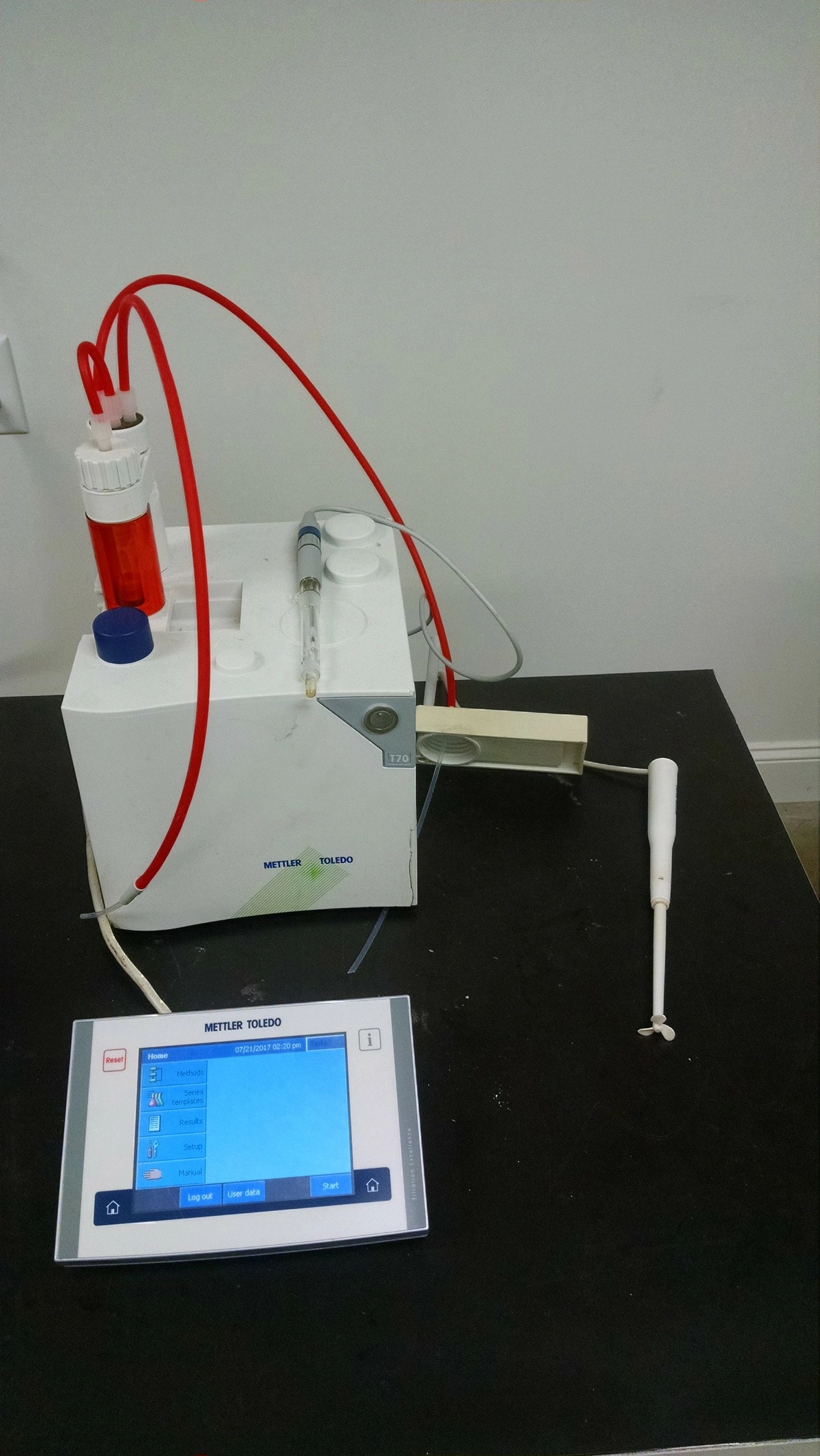 Mettler Toledo  T70 Titrator with 10 mL Burette, Stirrer, Electrodes, Tested, Working