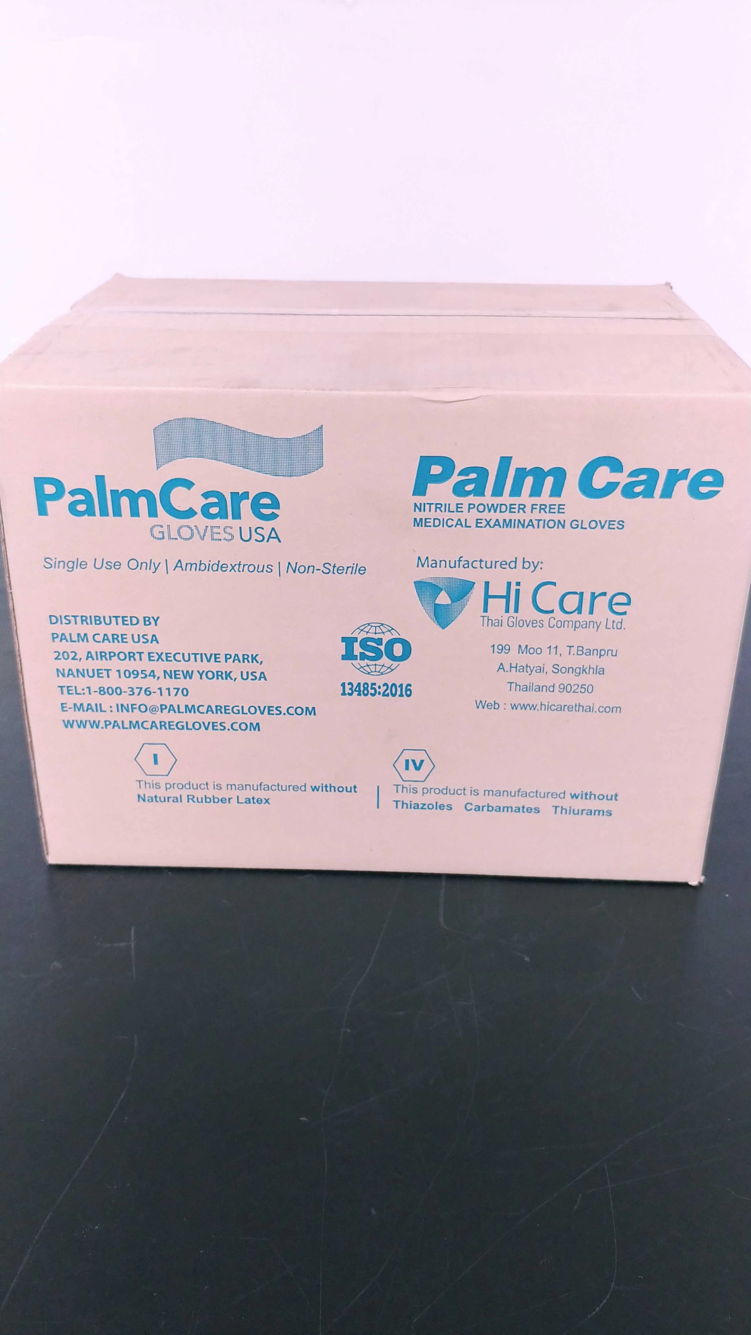 Palm Care Nitrile Gloves, Size Medium, 100 Gloves Per Box, 10 Boxes Per Case
