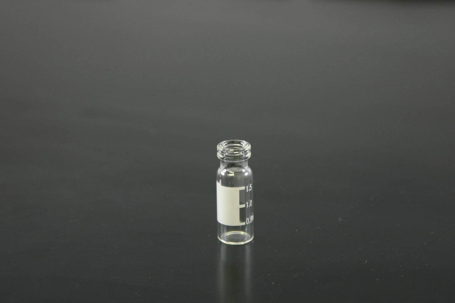 11  mm Large Opening Snap Vials - 1.8mL Clear Vial, w/writing patch, Silanized, Qty 1000