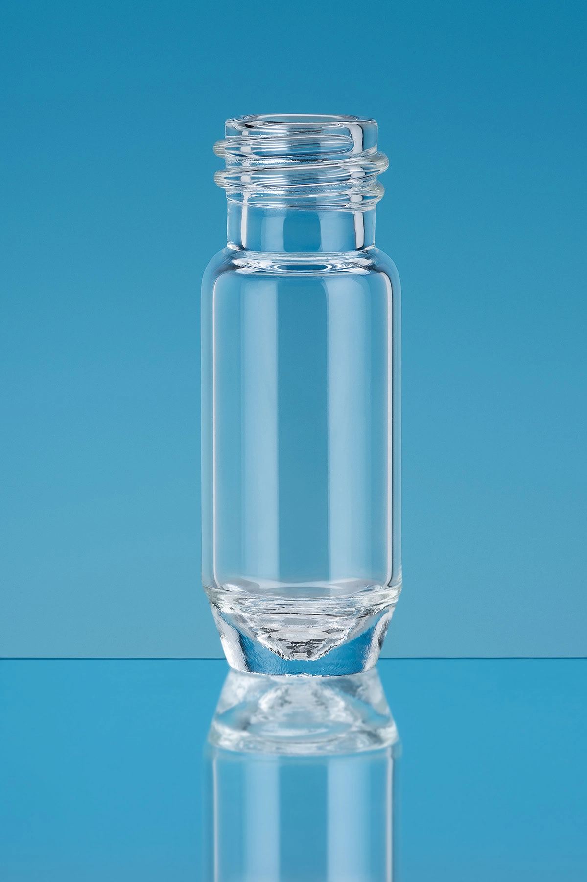 10-425 Large Opening Screw Thread Vials - 1.5 mL Tapered bottom HRV, Clear Vial, Qty 100