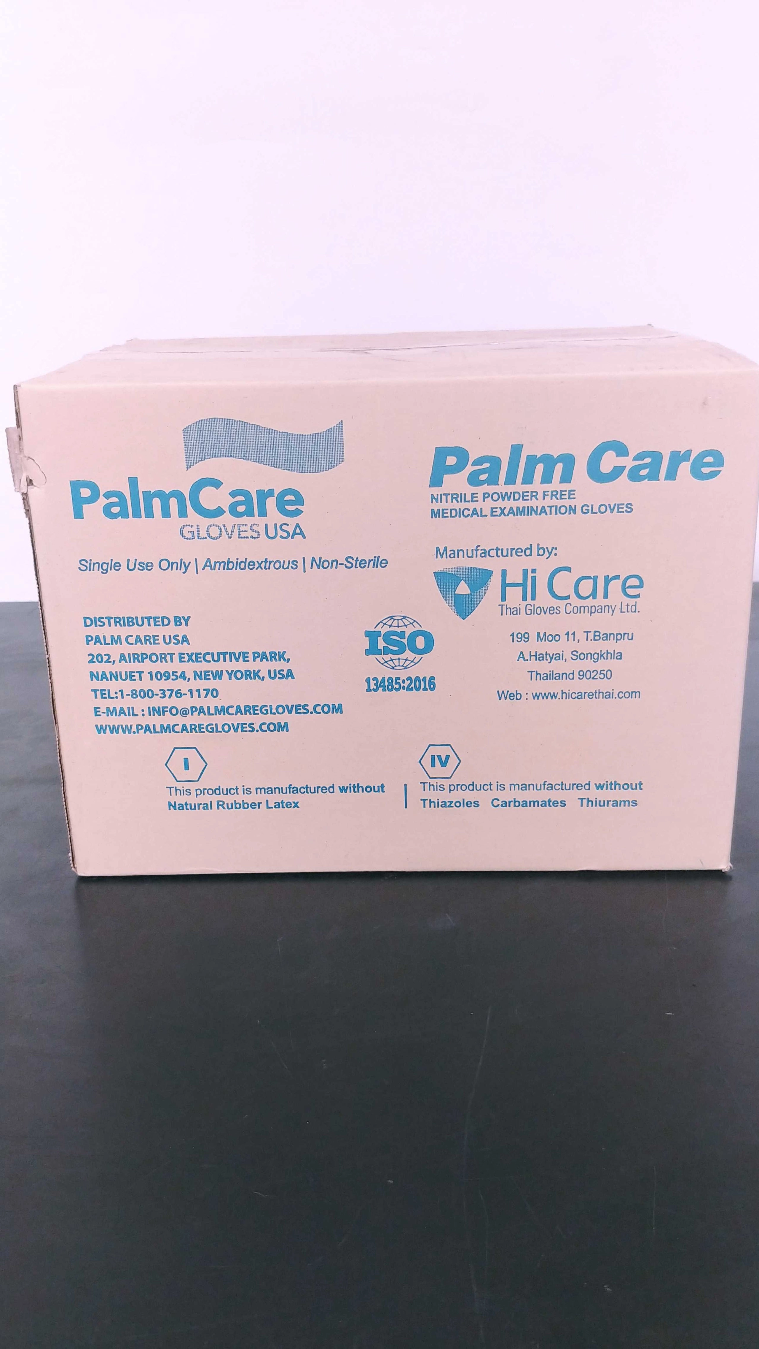 Palm Care Nitrile Gloves, Size Large, 100 Gloves Per Box, 10 Boxes Per Case