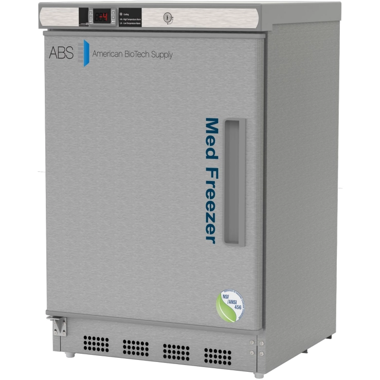 ABS Undercounter 4.2Cu.Ft. Vacc.Freezer, St.Steel NSF/ANSI 456, L.Hinged # PH-ABT-NSF-UCBI-0420SS-LH