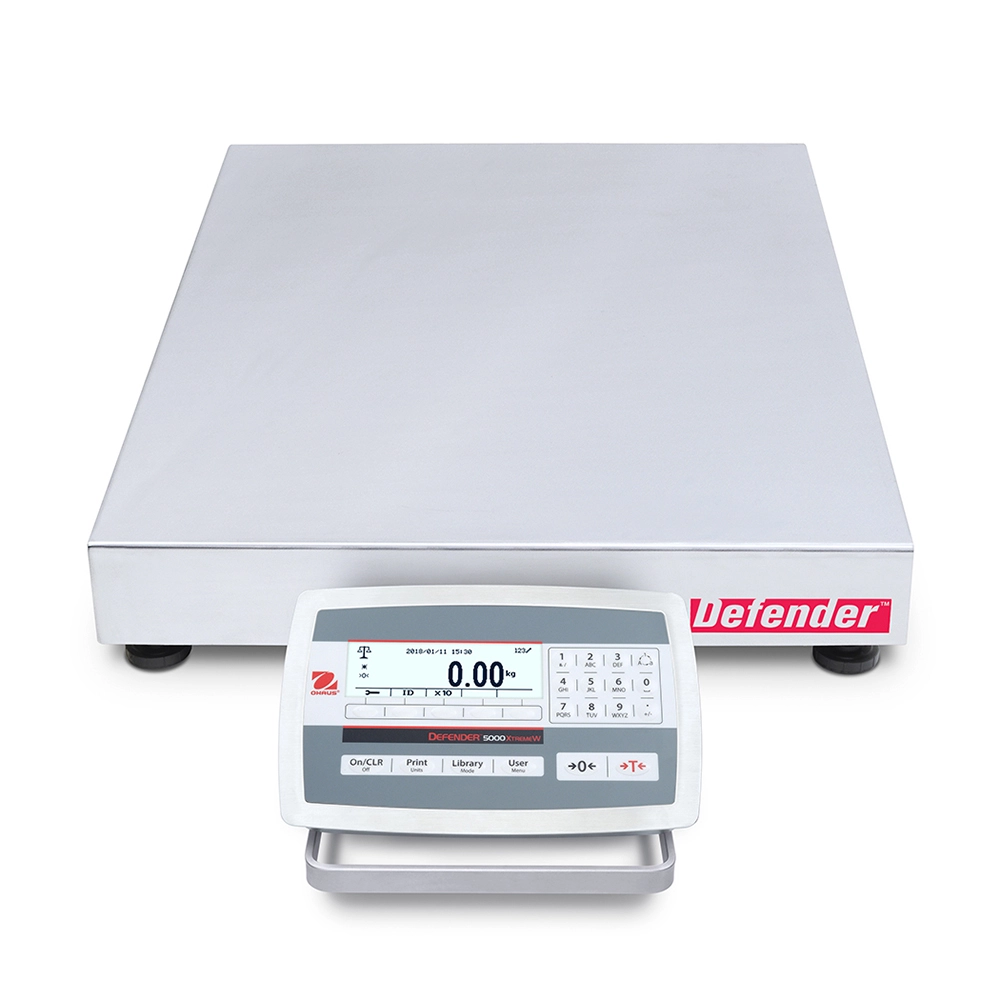 Ohaus D52XW125WTX5 Defender 5000 Low Profile, Washdown Bench Scales