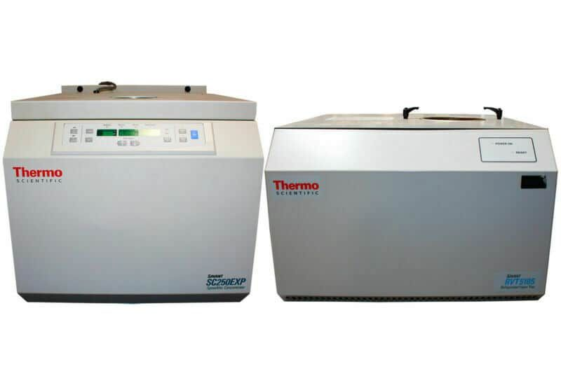 Thermo Scientific Savant SC250EXP-115 SpeedVac Concentrator with Savant RVT5105 and  vacuum pump OFP 400