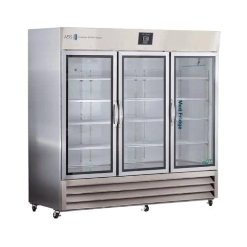 72 cu. ft. Stainless Steel Glass Door Pharmacy Refrigerator