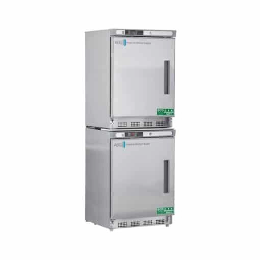 9 cu. ft. Stainless Steel Refrigerator and Freezer Combination, Left Hinged