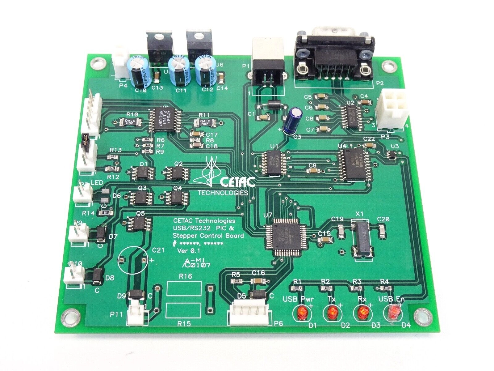 Cetac Technologies USB/RS232 PIC & Stepper Control