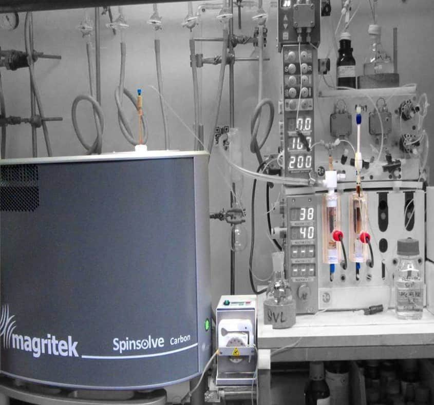 Cambridge uses the Magritek Spinsolve as an integrated part of their flow and synthesis research