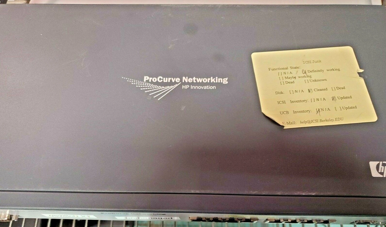 HP PROCURVE SWITCH 2600-pwr HP C8762A SVCD TESTED-