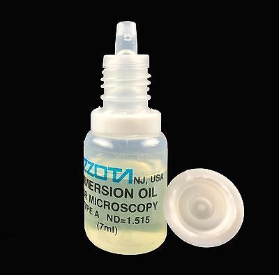 Azzota® Microscope Immersion Oil 7ml (One Bottle)