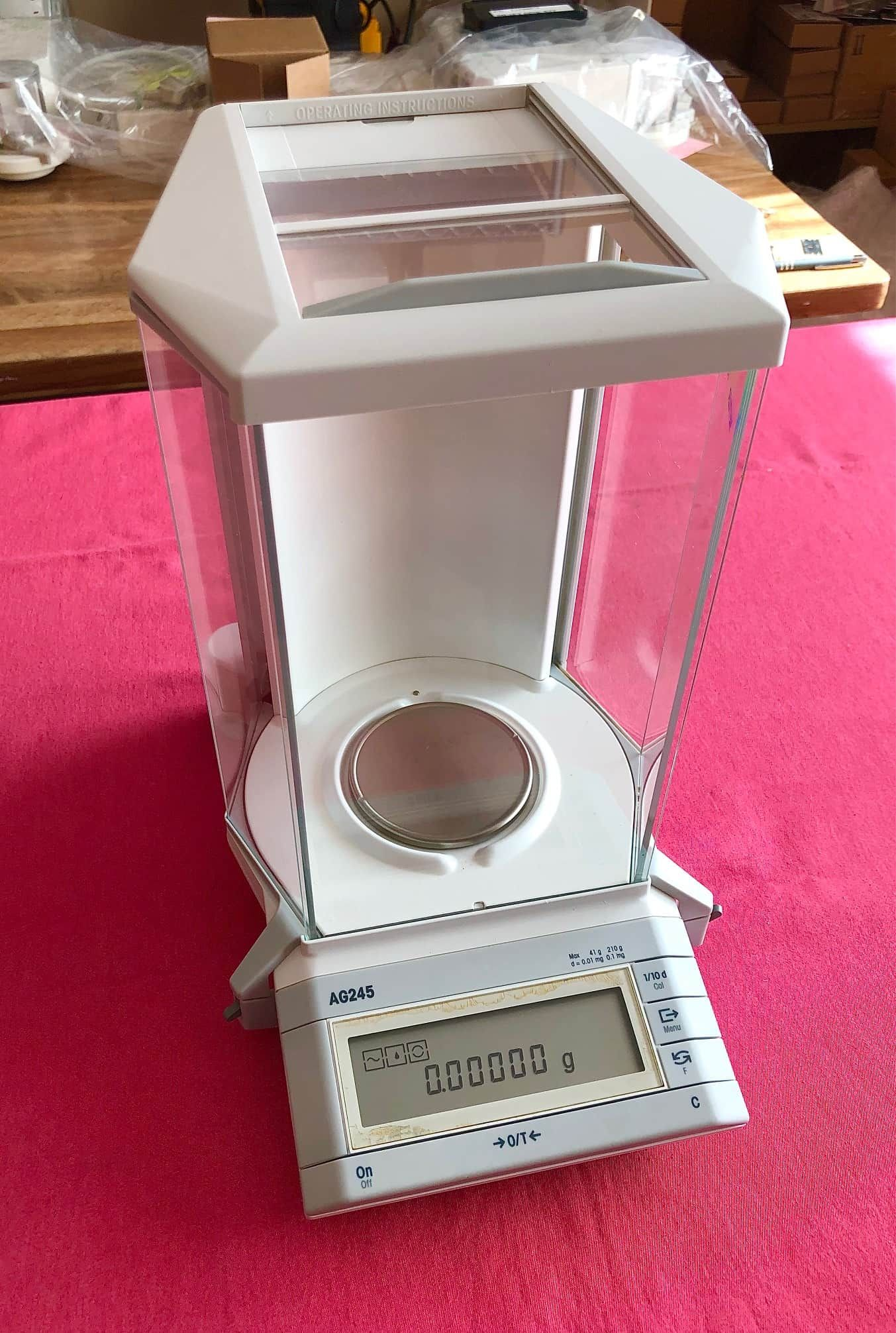 Mettler Toledo AG245 Analytical Balance Scale 41.00000g/210.0000g. This balance is not available for sale. 