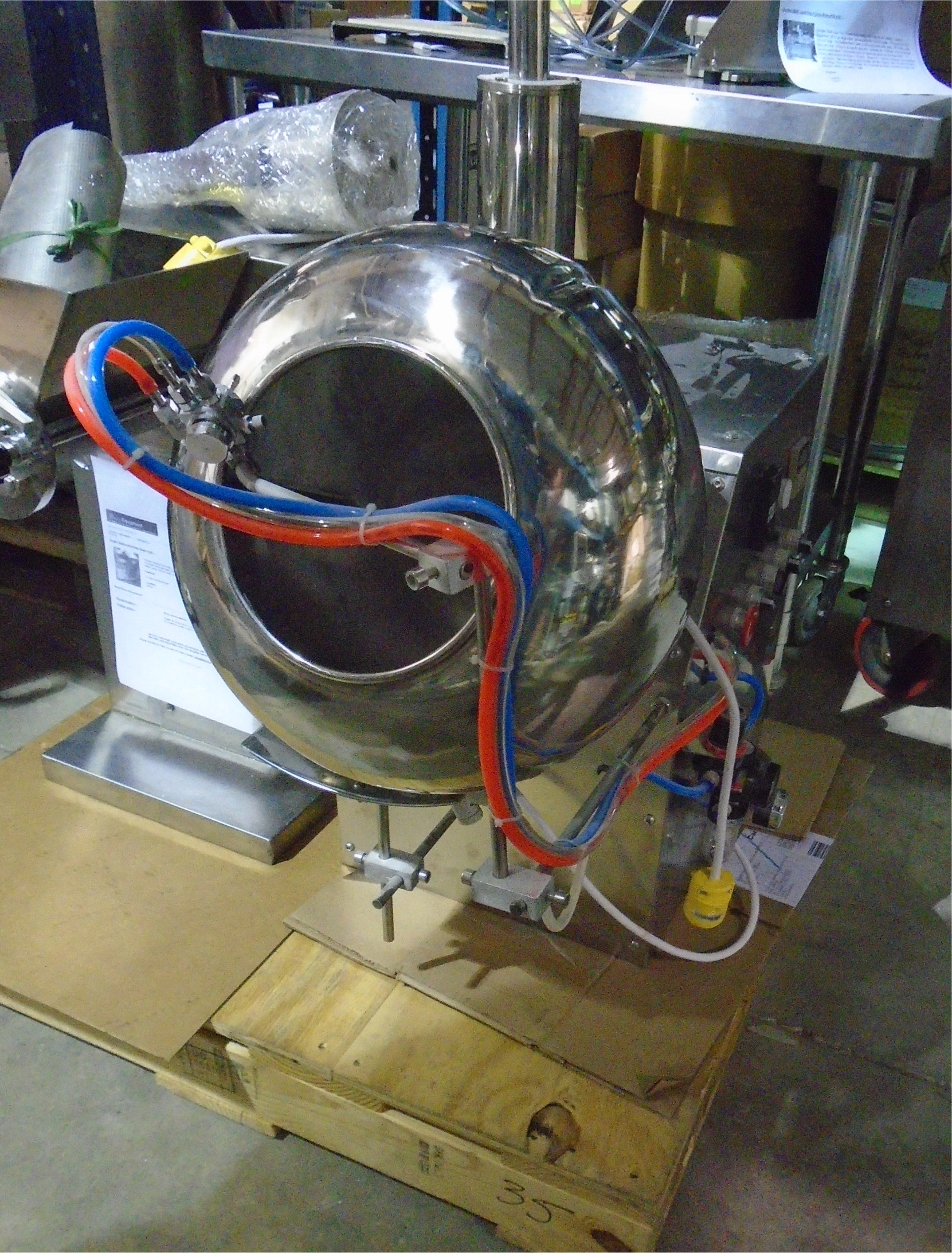 New 16 inch Stainless Steel Round Coating System Model BY-400B