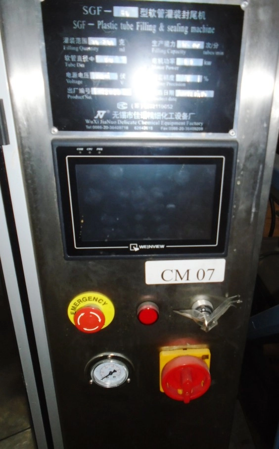 Used Automatic Hot Air Plastic Tube Fill & Seal Machine