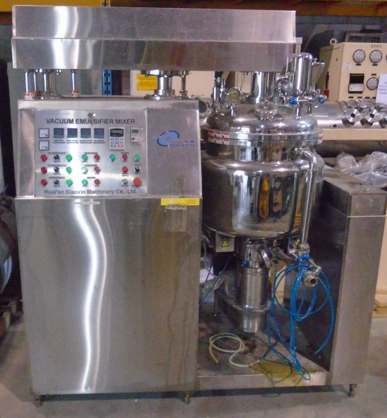 Used Biaoxin BXZRH 100 Litre Vacuum Emulsion Mixer