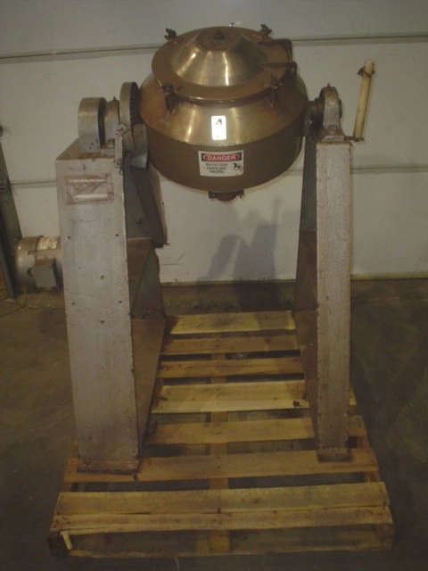 Used Approximately 2 Cubic Foot Cone Blender with Intensifier Bar