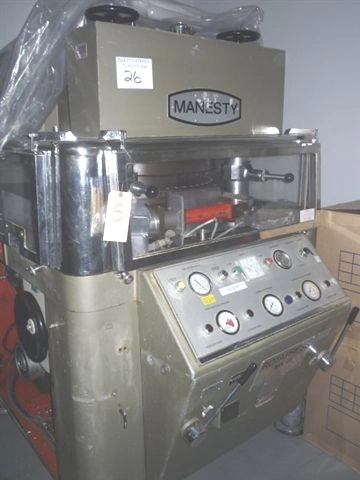 Used Manesty Rotapress Mark III - 55 Station Double Sided Rotary Tablet Press