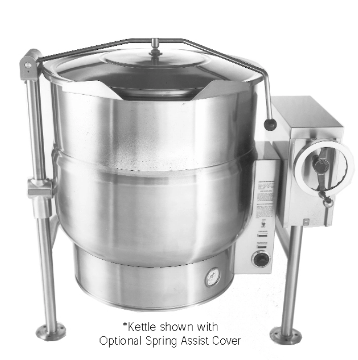 New 40, 60, 80 Gallon Tilting Stainless Steel Electric Kettles Model ELT (*can add Custom Mixer)