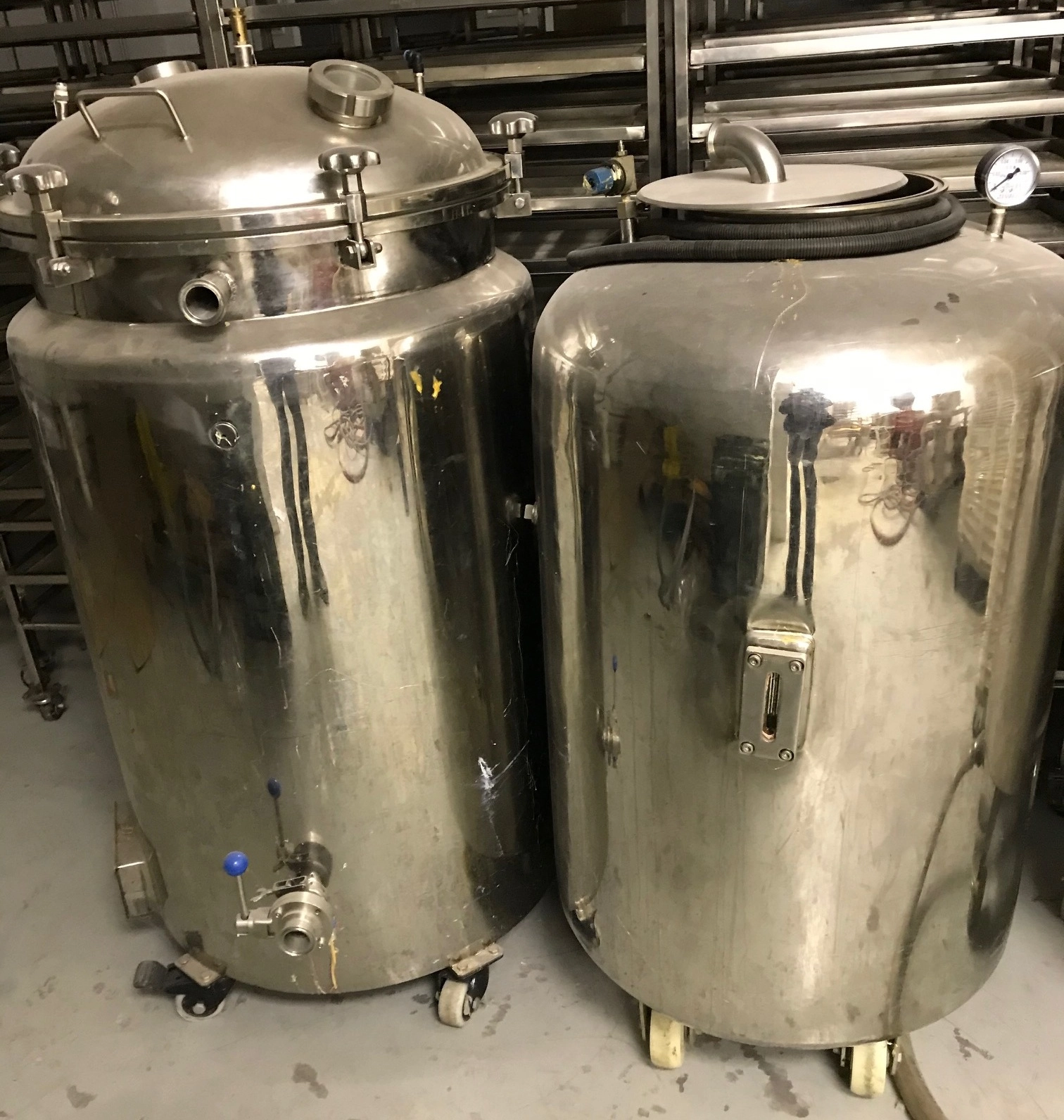 Used Stainless Steel Pressure Tanks