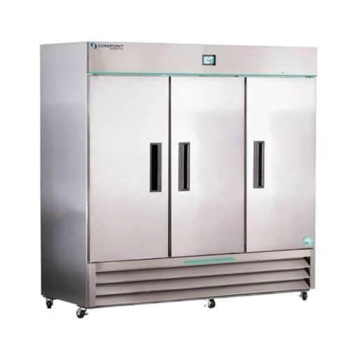 72 cu. ft. Corepoint Scientific&trade; White Diamond Series Laboratory and Medical Stainless Steel Refrigerator