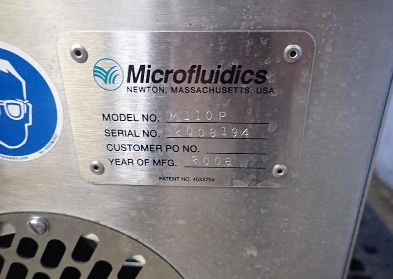 Microfluidics  Microfluidizer M110P