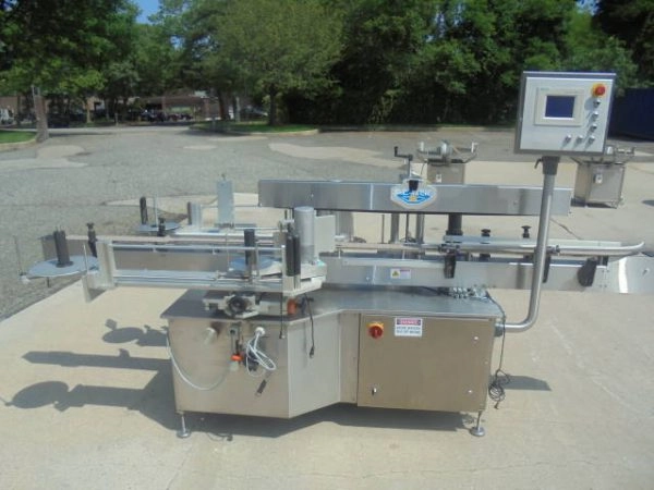DL Tech Automatic Front &amp; Back Labeler, Stainless Steel Cabinetry