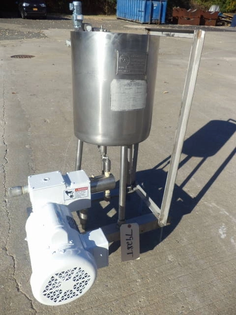 7 Gallon Process Systems Stainless Steel Tank With Milton Roy Proportioning Pump