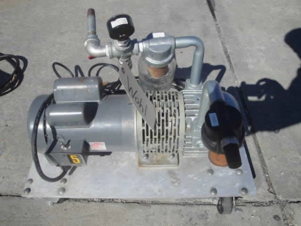 Gast Vacuum Pump, 1-1/2 Hp Motor