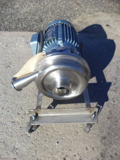 3 In. X 2 In. Stainless Steel Sanitary Centrifugal Pump, 2 HP