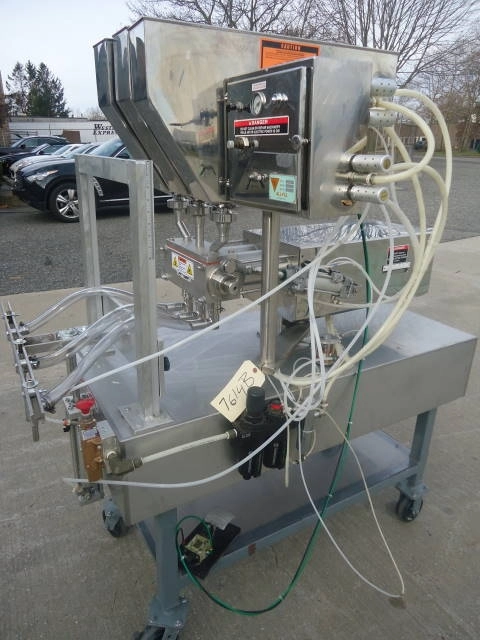 All-Fill Three Head Piston Filler, Air Operated