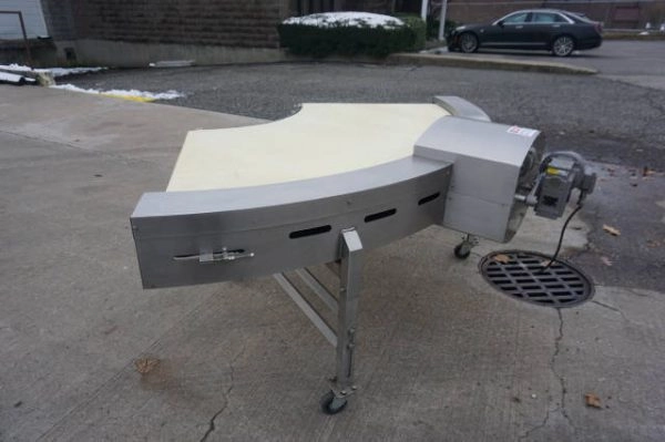 34 In. Wide Sanitary Curved Conveyor, Portable