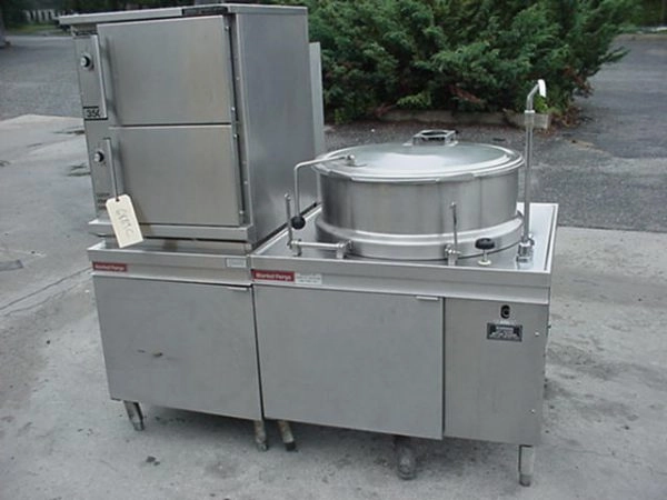 40 Gallon Market Forge Tilting Kettle With Convection Steam Cooker