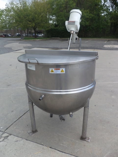 100 Gallon Groen Stainless Hemispherical Kettle, 100 PSI Jacket