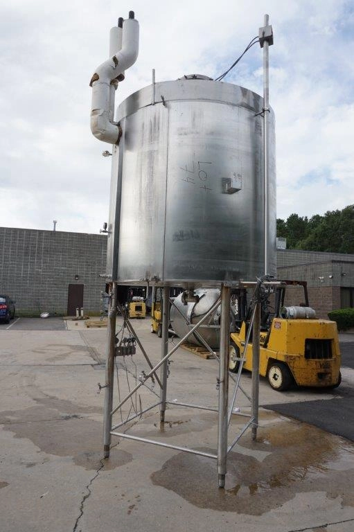 1,200 Gallon Cherry Burrell Stainless Jacketed Closed Tank