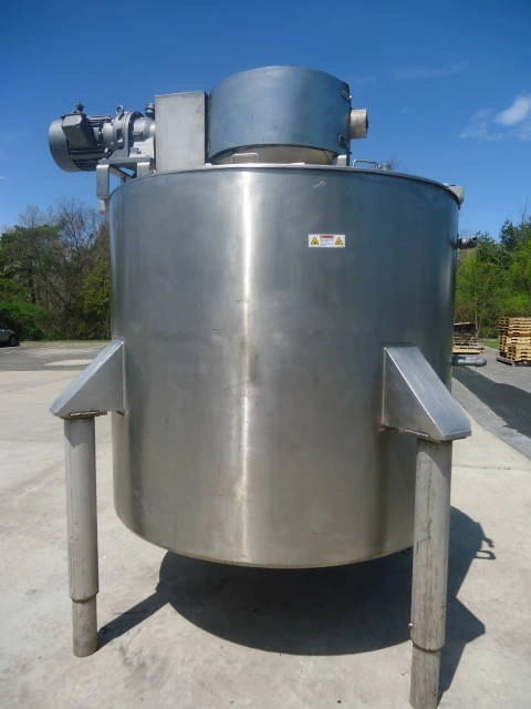 1,000 Gallon Lee Double Motion Jacketed Kettle/Tank, 316 Stainless Steel