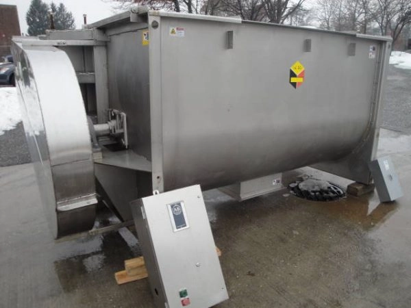 100 Cu.ft. Scott Stainless Double Ribbon Blender, Sanitary Finish