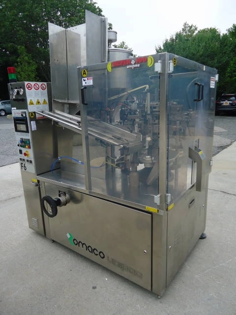 Unipac/Romaco Silver 100 Plastic Tube Filler/Sealer, 80 Per Minute