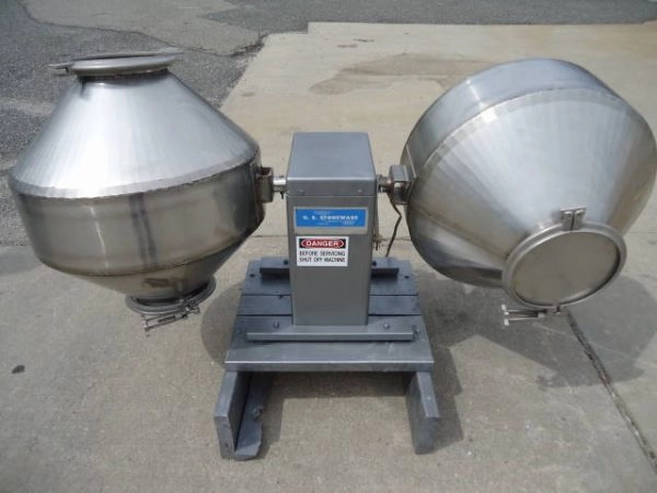 U.s. Stoneware Stainless Lab Double Cone Blending System, Tabletop
