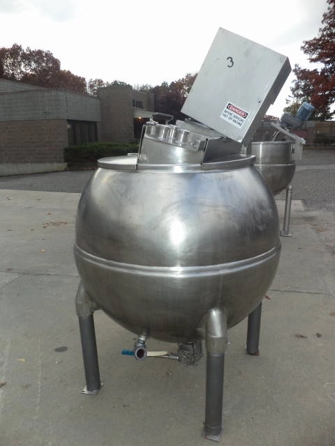 200 Gallon Groen INA Spherical Scraper Agitated Kettle, 100 PSI Jacket