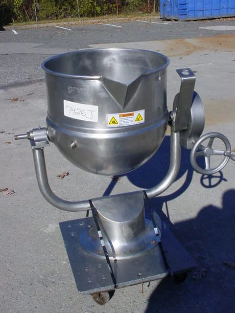 20 Gallon Groen Stainless Steel Tilt Kettle, 45 Psi Jacket