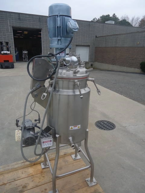 40 Gallon Sfi 316 Stainless Steel Jacketed Vacuum Pressure Vessel, Disperser Agitation