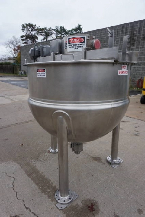 300 Gallon Lee Stainless Steel Jacketed Double Motion Mixing Kettle
