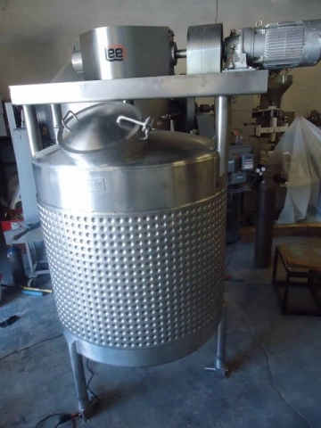 550 Gallon Lee Stainless Double  Motion Mixing Kettle Tank, Jacketed