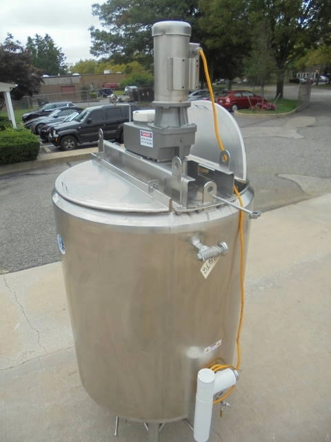 600 Gallon A &amp; B Process Systems Scraper Agitated Jacketed Tank, 316L Stainless, Sanitary